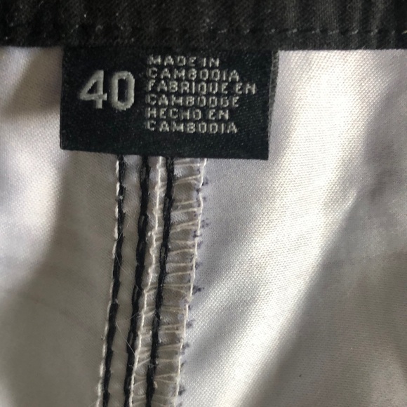 O’Neill Men’s Board Shorts Size 40 Swim Trunks Gray Black Stripes Pocket Beach - Picture 14 of 15